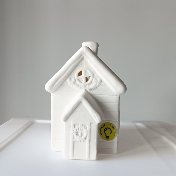 NEW Make Market Pre-Lit Ceramic Decor Church House DIY Paint Christmas Decor 2 - Picture 8 of 15